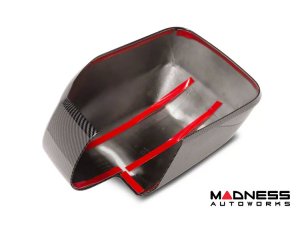 Ford Bronco Rear View Mirror Cover Set - Matte Carbon Fiber Finish - w/o 360 camera