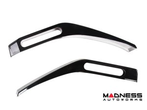 Ford Bronco Hood Trail Sights Cover Trim Kit - 2pc - Gloss Black