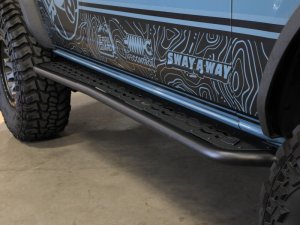 Ford Bronco Nerf Bars & Running Boards - aFe - Terra Guard Off-Road Sliders - Black - `21-`25