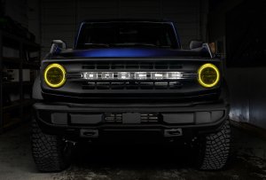 Ford Bronco Headlight LED Halo Kit - ORACLE Lighting - w/ RF Controller - ColorSHIFT - `21-`22
