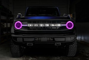 Ford Bronco Headlight Halo Kit - Front - ORACLE Lighting - ColorSHIFT(tm) - `21-`22