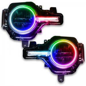 Ford Bronco Headlight Halo Kit - Front - ORACLE Lighting - ColorSHIFT - RGB - `21-`22