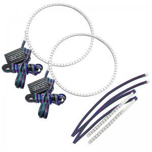 Ford Bronco Headlight Halo Kit - Front - ORACLE Lighting - ColorSHIFT w/DRL Bar, Base Headlights, w/No Controller - `21-`22