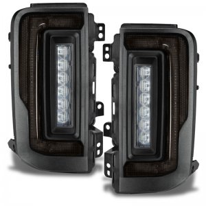 Ford Bronco LED Tail Lights - Rear - ORACLE Lighting - Flush Style, Tinted Lens, Black Series - Black - `21-`23