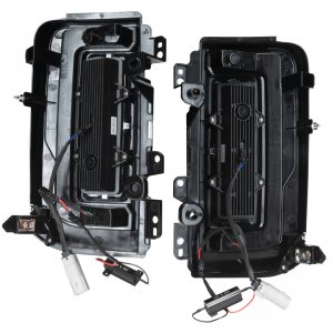 Ford Bronco LED Tail Lights - Rear - ORACLE Lighting - Flush Style, Tinted Lens, Black Series - Black - `21-`23