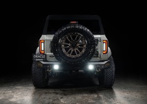 Ford Bronco LED Tail Lights - Rear - ORACLE Lighting - Flush Style, Tinted Lens, Black Series - Black - `21-`23