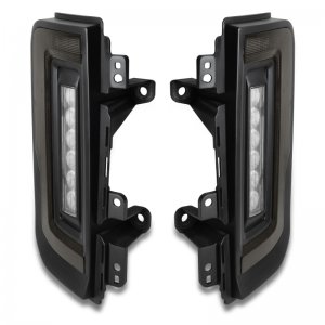 Ford Bronco LED Tail Lights - Rear - ORACLE Lighting - Flush Style, Tinted Lens, Black Series - Black - `21-`23