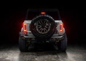Ford Bronco LED Tail Lights - Rear - ORACLE Lighting - Flush Style, Tinted Lens, Black Series - Black - `21-`23