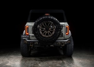 Ford Bronco LED Tail Lights - Rear - ORACLE Lighting - Flush Style, Tinted Lens, Black Series - Black - `21-`23
