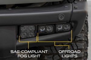 Ford Bronco Fog Pocket Bracket Kit - Diode Dynamics - 2021