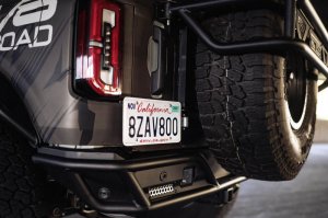 Ford Bronco License Plate Relocation Bracket - Rear - DV8 Offroad - `21-`23