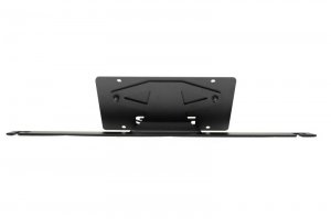 Ford Bronco License Plate Mount - Front - DV8 Offroad - Slanted - Black - 2021