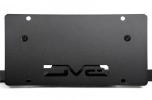 Ford Bronco License Plate Mount - Front - DV8 Offroad - Slanted - Black - 2021