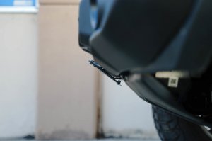 Ford Bronco License Plate Mount - Front - DV8 Offroad - Slanted - Black - 2021