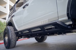 Ford Bronco Rock Sliders - DV8 Offroad - FS-15 Series - Black - `21-`22
