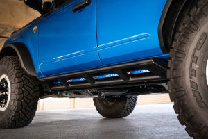 Ford Bronco Rock Sliders - DV8 Offroad - FS-15 Series - Black - `21-`22