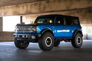 Ford Bronco Rock Sliders - DV8 Offroad - FS-15 Series - Black - `21-`22