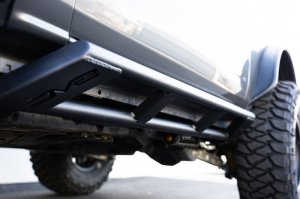 Ford Bronco Rock Sliders - DV8 Offroad - FS-15 Series - Black - `21-`23