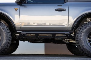 Ford Bronco Rock Sliders - DV8 Offroad - FS-15 Series - Black - `21-`23