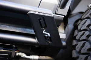Ford Bronco Rock Sliders - DV8 Offroad - FS-15 Series - Black - `21-`23