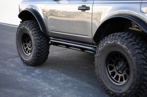Ford Bronco Rock Sliders - DV8 Offroad - FS-15 Series - Black - `21-`23