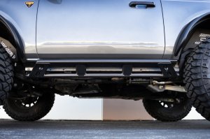 Ford Bronco Rock Sliders - DV8 Offroad - FS-15 Series - Black - `21-`23