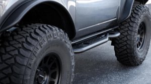Ford Bronco Side Steps - DV8 Offroad - OE Plus - Black - `21-`23