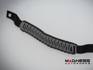 Ford Bronco Grab Handle Set - Paracord Design - Set of 2 - Black/ Gray