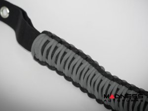 Ford Bronco Grab Handle Set - Paracord Design - Set of 2 - Black/ Gray