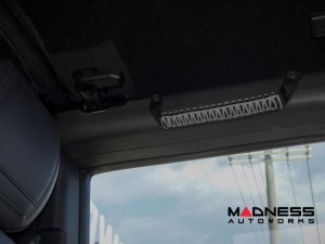 Ford Bronco Grab Handle Set - Paracord Design - Set of 2 - Black/ Gray