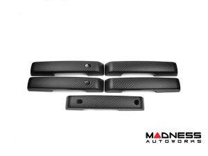 Ford Bronco Door Handle Cover - Matte Carbon Fiber - 5pc