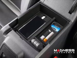 Ford Bronco Center Console Armrest Storage Box - Upper Tray w/ ABS Silicone Pad