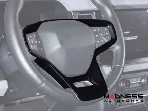 Ford Bronco Steering Wheel Trim Cover - Gloss Black