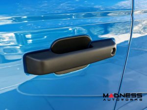 Ford Bronco Door Handle Cover Kit - 4 Door Handle Covers + Door Bowl Inserts - Gloss Black - Keyless Entry Version