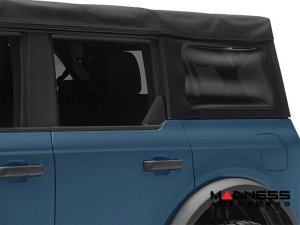 Ford Bronco Rear Door Triangle Trim - Gloss Black - 4 Door