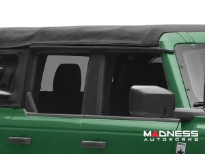 Ford Bronco Rain Deflectors - 4-Door - Set of 4 - Black Ford Bronco Rain Deflectors - 4-Door - Set of 4 - Black