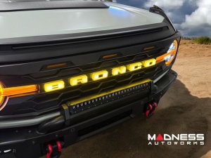 Ford Bronco Front Grille Letter Kit - LED - Yellow