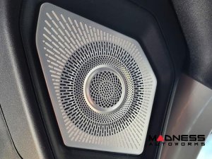 Ford Bronco Rear Speaker Pod Grille Covers - Silver