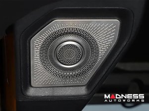 Ford Bronco Rear Speaker Pod Grille Covers - Silver