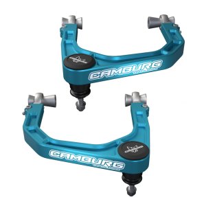Ford Bronco Raptor Suspension Control Arm Kit - Camburg - KINETIK Performance Billet Upper Arms - Blue - `22-`25