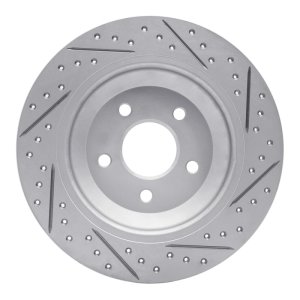 Ford Bronco Sport Brake Rotor (1) - Rear Left - DFC - Drilled & Slotted Geoperformance - `16-`26