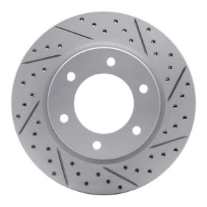 Ford Bronco Brake Rotor (1) - Front Right - DFC - Geoperformance Drilled & Slotted - `19-`25