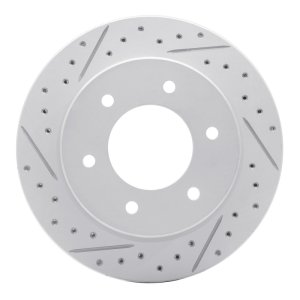 Ford Bronco Brake Rotor (1) - Rear Left - DFC - Drilled & Slotted Geoperformance - `19-`25