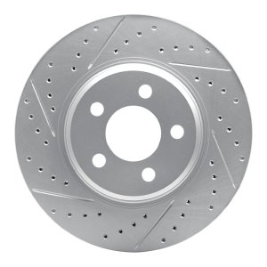 Ford Bronco Sport Brake Rotor (1) - Front Left - DFC - Drilled & Slotted Geoperformance Rotor - `20-`26
