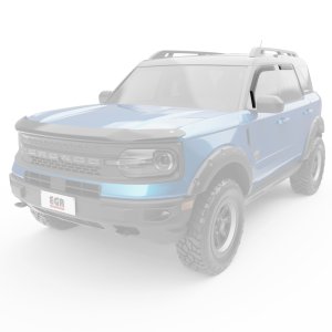 Ford Bronco Sport Window Visors - Front + Rear - EGR - In-Channel, 4-Piece Set - Matte Black - `21-`25