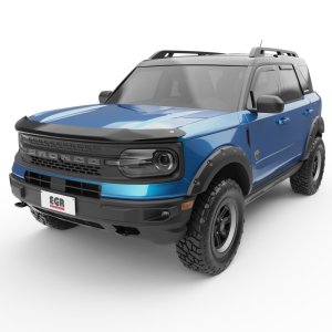 Ford Bronco Sport Window Visors - Front + Rear - EGR - In-Channel, 4-Piece Set - Matte Black - `21-`25
