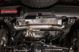 Ford Bronco Performance Exhaust - Rear - Flowmaster - Signature Series Axle-Back - Black chrome - `21-`26