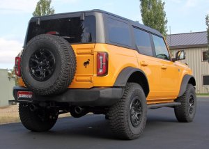 Ford Bronco Performance Exhaust - Rear - Flowmaster - Outlaw Axle-Back, Dual Exit - Black - `21-`26
