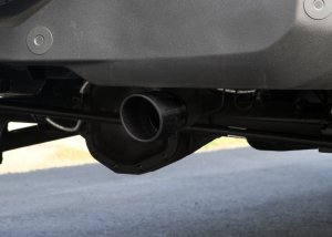 Ford Bronco Performance Exhaust - Dual Out Rear Exit - Flowmaster - Outlaw Cat-Back - Black Chrome - `21-`26