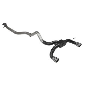 Ford Bronco Performance Exhaust - Dual Out Rear Exit - Flowmaster - Outlaw Cat-Back - Black Chrome - `21-`26